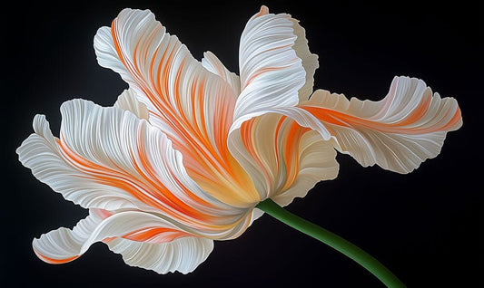 Ember Silk Tulip Mural Wallpaper