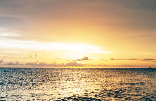 Papier Peint Panoramique Coucher de Soleil sur le Lac