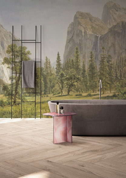 Maestoso Muro in Marmo Dorato Wallpaper