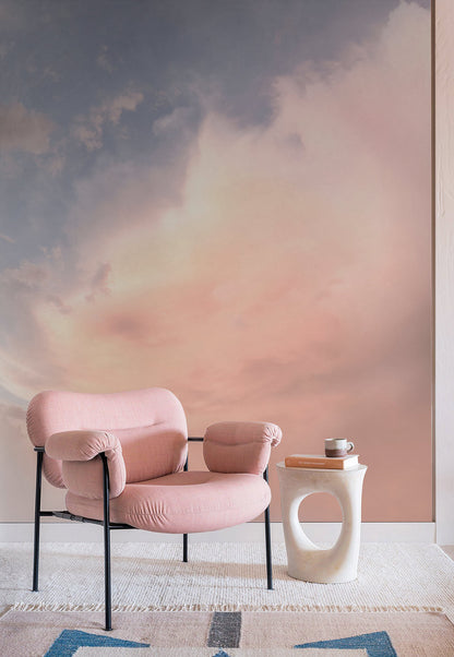 Blush Twilight Sky Mural Wallpaper
