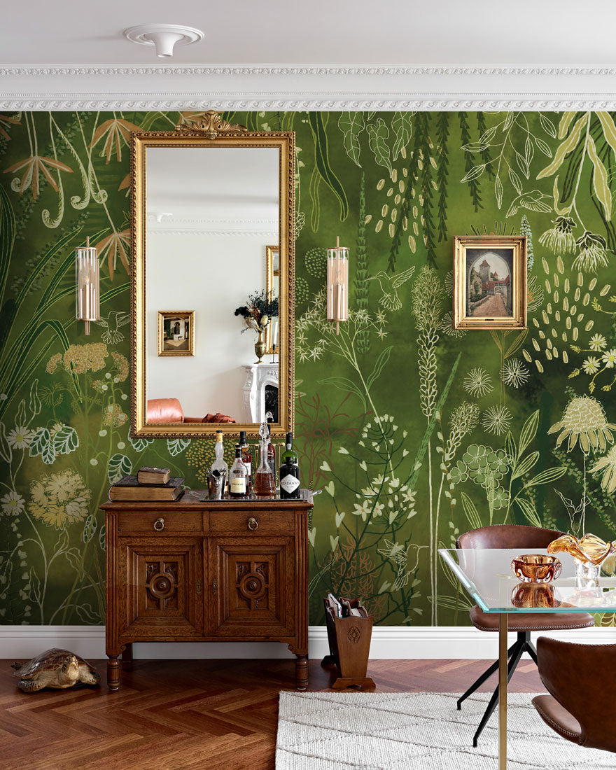 Enchanted Garden Mural Wallpaper