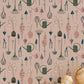 Botanical Garden Illustrative Mural Wallpaper