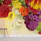 Vibrant Botanical Floral Burst Mural Wallpaper