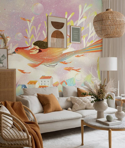 Colorful Cartoon Wallpaper Custom Design