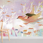 Whimsical Bird Flight Fantasy Mural Wallpaper