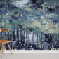 Mystic Forest Watercolor Wall Mural