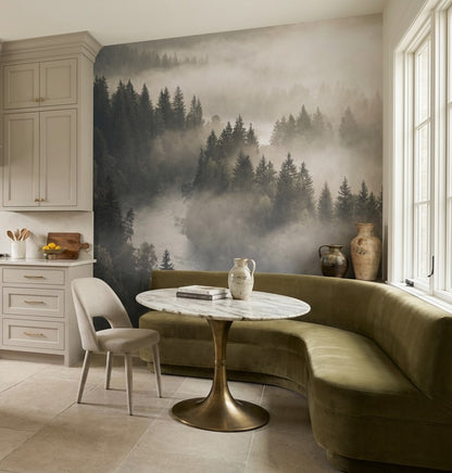 Sunlit Forest Hills Ash Wallpaper Mural - image 4