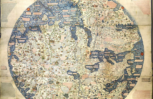 Vintage Ancient World Map Mural Wallpaper