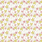 Pink Floral Leafs Modern Mural Wallpaper