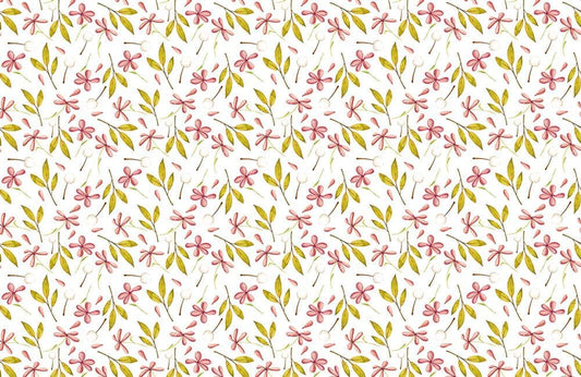 A wallpaper mural of fresh leaves for your home's dcor