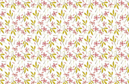 A wallpaper mural of fresh leaves for your home's dcor