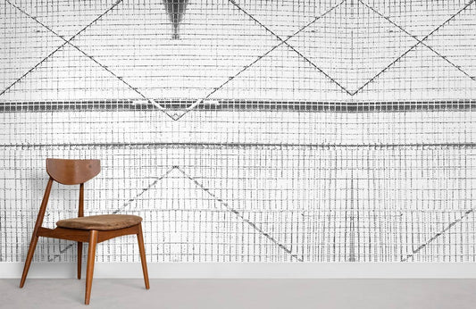 Geometric lines Wall Mural Room