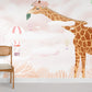 Tropical Bird Jungle Scene Mural Wallpaper in playroom