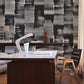 Modern Black White Geometric Mural Wallpaper