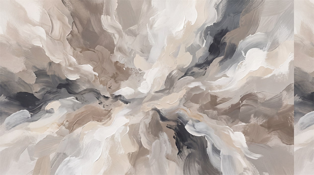 Gray Abstract Wallpaper Mural artwork