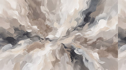 Gray Abstract Wallpaper Mural artwork