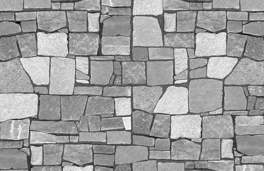 Modern Grey Stone Texture Mural Wallpaper