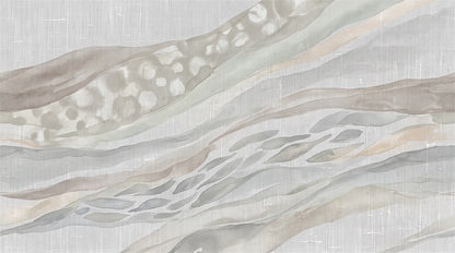 Gray Stripes Wallpaper Mural artwork