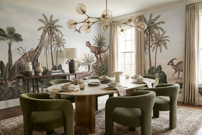 Green Dinosaur Wallpaper Mural room scene