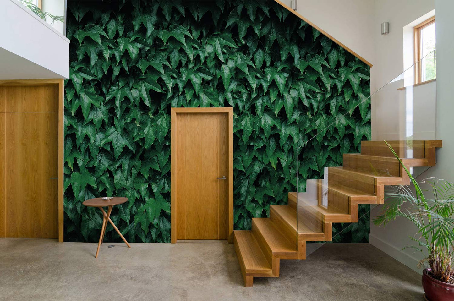 Lush Green Leafy Botanical Mural Wallpaper