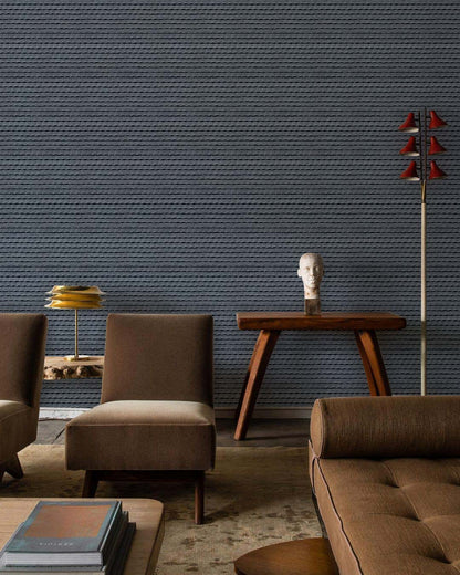 Blue Tiles Pattern Wallpaper Mural Living Room
