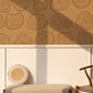 Rustic Wood Cross-Section Mural Wallpaper