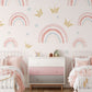 Charming Pastel Rainbow Nursery Mural Wallpaper