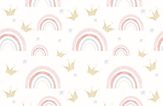 Sketch Rainbow Mural Wallpaper Art Design