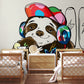 Hip Panda DJ Funky Wall Mural