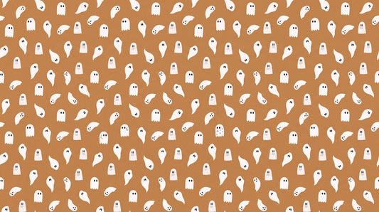 Tiny White Ghosts Halloween Wallpaper Mural - image 2