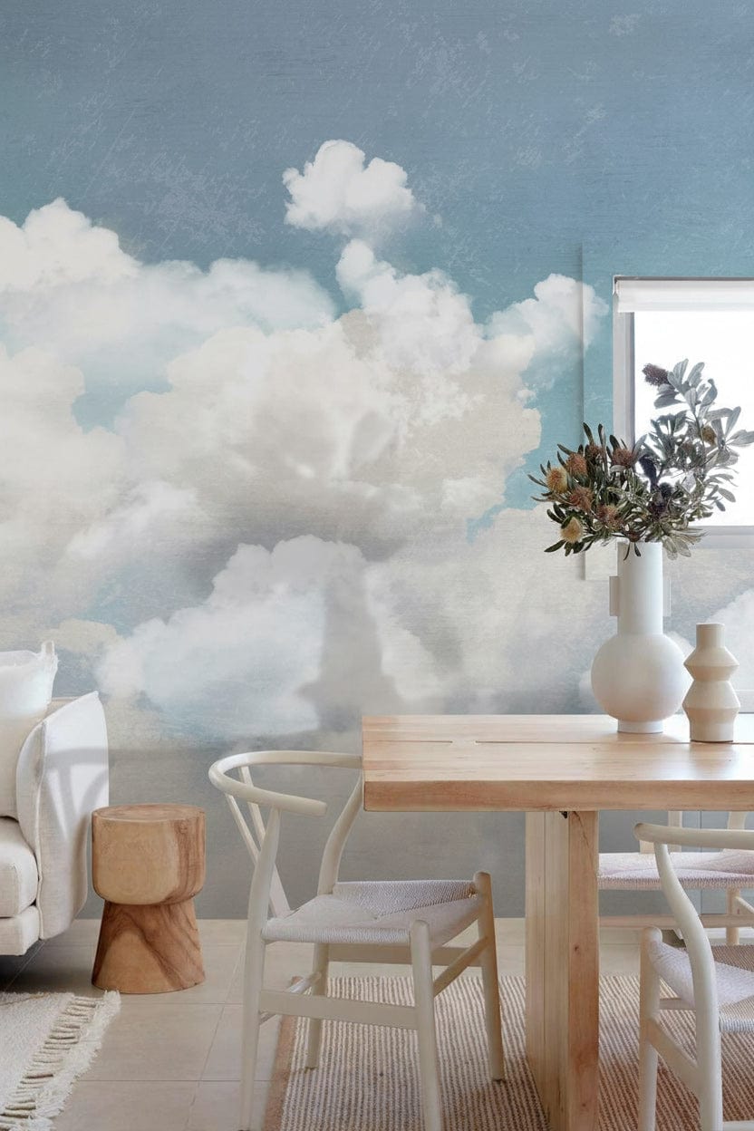 Dreamy Clouds Sky Mural Wallpaper