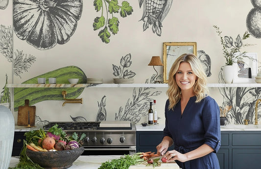 Botanisches Gemüse Küchen Wandgemälde Tapete