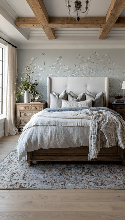 Colorless Bloom Wallpaper Mural