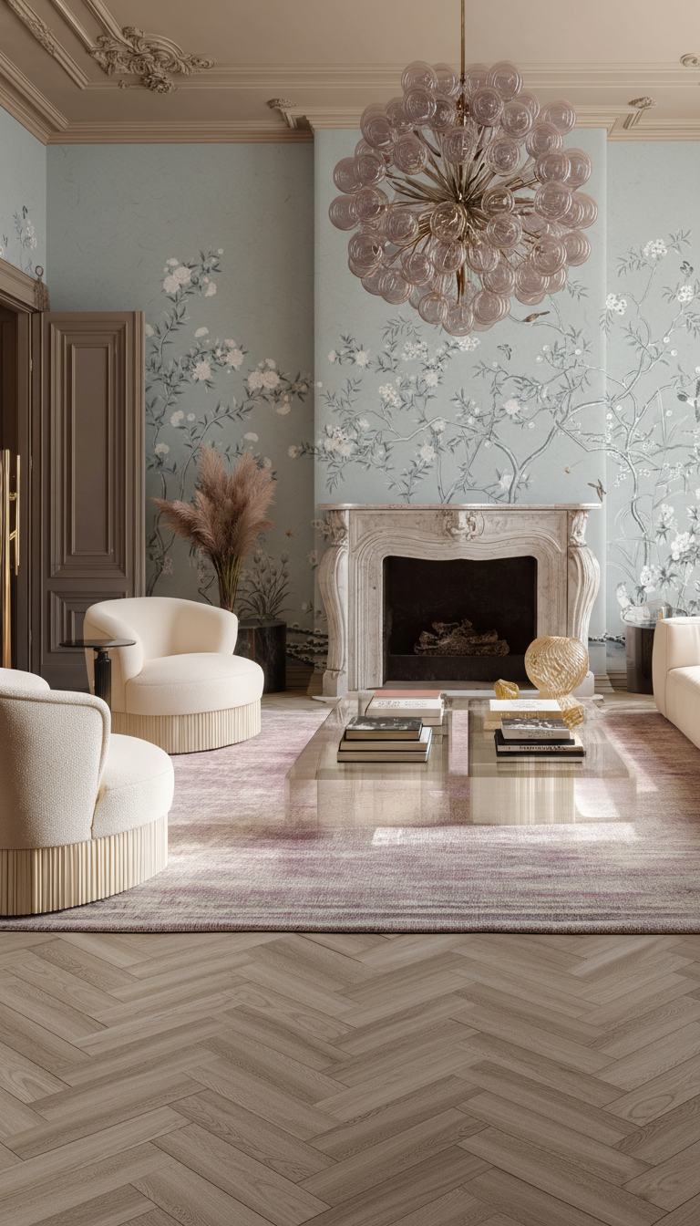 Colorless Bloom Wallpaper Mural