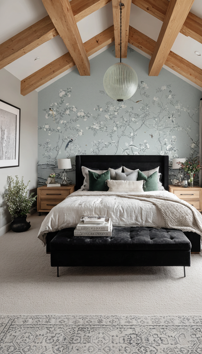 Colorless Bloom Wallpaper Mural