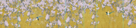 Payment of Blossoms Afront Wall Wallpaper Mural