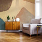 Luxurious Abstract Geometric Gold Mural Wallpaper