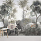 Tropical Palm Scenic Landscape Mural Wallpaper