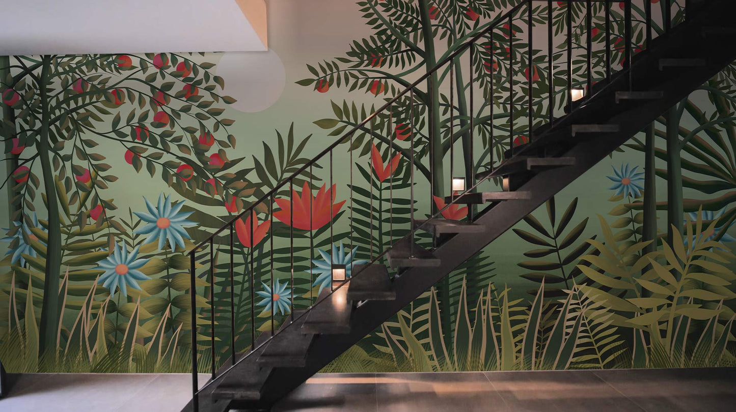 Tropical Botanical Garden Wallpaper Mural