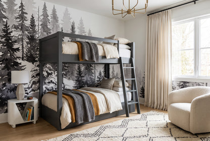 Arctic Gray Pine Winter Forest Wallpaper Mural