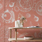 Rustic Kitchen Sketches Mural Wallpaper