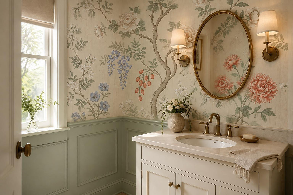 Flowering Tree Garden Wallpaper Mural 4