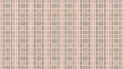 Blush Fine Plaid Grid Wallpaper Mural