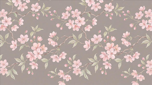 Gentle Pink Blossom Branches Wallpaper Mural - image 2