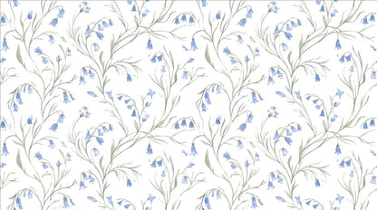 Delicate Bluebell Vines Wallpaper Mural - image 2