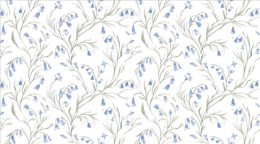Delicate Bluebell Vines Wallpaper Mural - image 2