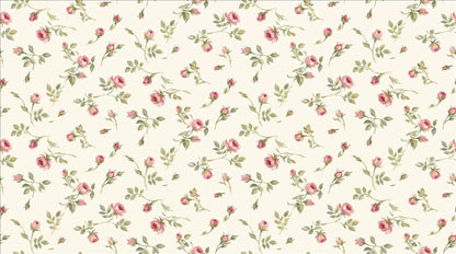 Charming Tiny Rose Sprigs Wallpaper Mural - image 2