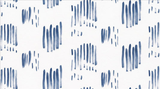 Cool Blue Dash Marks Wallpaper Mural - image 2