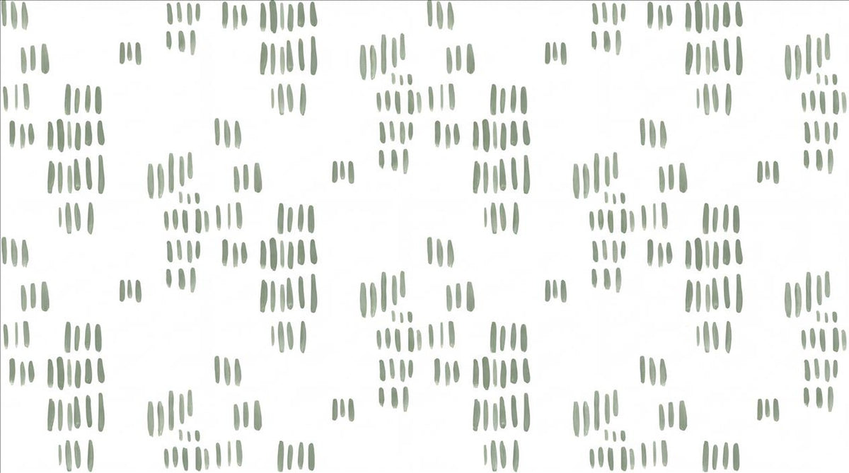 Calm Sage Dash Marks Wallpaper Mural - image 2
