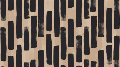 Strong Black Block Strokes Wallpaper Mural - image 2